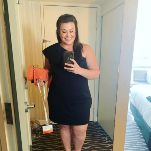 Women's One Shoulder Ruffle Sleeveless Dress-A New Day™ 1X, M New Without Tags 4 - Picture 3 of 5